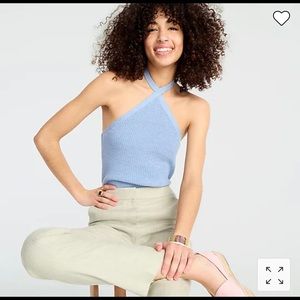 NWT J Crew Cashmere Cotton Knit Halter Top